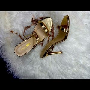 Gold heels